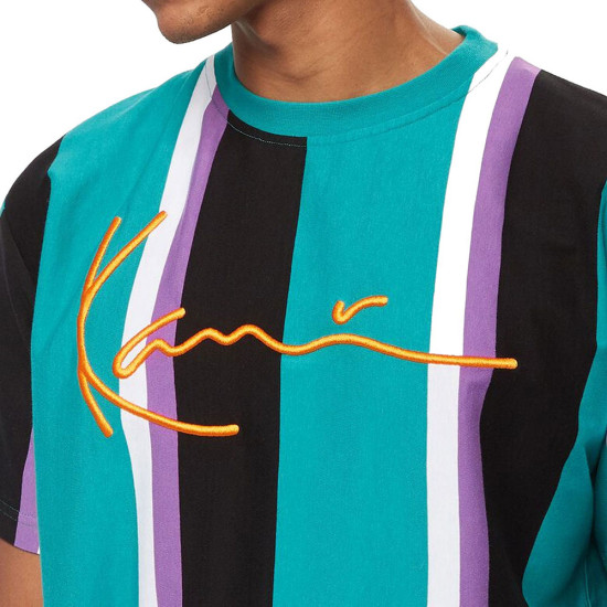 Karl Kani Ανδρική κοντομάνικη μπλούζα Signature Stripe Tee
